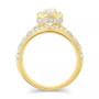 Diamond Halo Oval Bridal Set (2. ct. t.w.) in 14K White, Yellow or Rose Gold