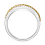 EFFY® Yellow & White Diamond Openwork Swirl Ring (5/8 ct. t.w.) in 14k Gold & White Gold
