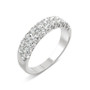 Moissanite Two Row Band 1 ct. t.w. Diamond Equivalent in 14k White Gold