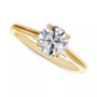 Diamond Round-Cut Cathedral Solitaire Engagement Ring (1/2 ct. t.w.)