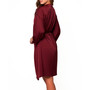 Women's Forrest Stretch Satin and Lace Short Robe