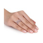 3-Pc. Set Pink Sapphire (1/3 ct. t.w.) & Diamond (1/4 ct. t.w.) Stack Rings in 14k Rose & White Gold
