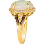 Neopolitan Opal (3 ct. t.w.) & Diamond (1/2 ct. t.w.) Halo Ring in 14k Gold