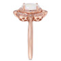 Aurora by EFFY® Opal (5/8 ct. t.w.) and Diamond (1/6 ct. t.w.) Oval Ring in 14k Rose Gold