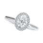 Diamond Oval Halo Engagement Ring (5/8 ct. t.w.) in 14k White Gold