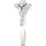 Diamond Three Stone Swirl Engagement Ring (1-1/5 ct. t.w.) in 14k White Gold