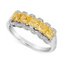 Couture® Sunny Yellow Diamond (7/8 ct. t.w.) & Vanilla Diamond (1/8 ct. t.w.) Ring in 14k Gold & Platinum