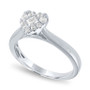 Diamond Heart Halo Ring (1/3 ct. t.w.) in 14k White Gold