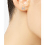 Diamond Initial H Single Stud Earring (1/20 ct. t.w.) in 14k Gold, Created for Macy's