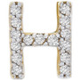 Diamond Initial H Single Stud Earring (1/20 ct. t.w.) in 14k Gold, Created for Macy's