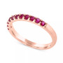 Lab-Created Red Diamond Stack Ring (1/2 ct. t.w.) in 14k Rose Gold-Plated Sterling Silver