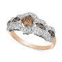 Diamond®(1/2 ct. t.w.) & Nude Diamond™(1/2 ct. t.w.) Ring in 14k Two Tone Gold