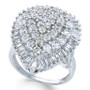 Diamond Statement Ring (3 ct. t.w.) in 14k White Gold