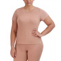 Women's Ribbed Short-Sleeve Baby Sleep Tee