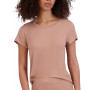 Women's Ribbed Short-Sleeve Baby Sleep Tee