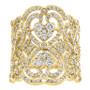EFFY® Diamond Filigree Heart Statement Ring (2 ct. t.w.) in 14k Gold