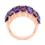 EFFY® Amethyst (2-1/10 ct. t.w.), Rhodolite (3 ct. t.w.) & Diamond (1/5 ct. t.w.) Ring in 14k Rose Gold