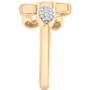 Diamond Flower Cuff Ring (1/6 ct. t.w.) in 14k Gold, Created for Macy's