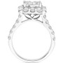 Diamond Princess Halo Engagement Ring (2-1/2 ct. t.w.) in 14k White gold