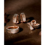 Chocolate Ombré Diamonds (5/8 ct. t.w.) & Nude Diamonds (1/4 ct. t.w.) Swirl Statement Ring in 14k Rose Gold