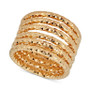 Textured Multi-Band Ring in 14k Gold-Plated Sterling Silver