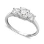 14k White Gold Ring, Cubic Zirconia Small Three Stone Ring (2-3/8 ct. t.w.)