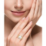 EFFY® Cultured Freshwater Pearl (11mm) & Diamond (1/4 ct. t.w.) Open Statement Ring in 14k Gold