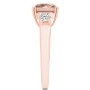 Morganite (2 ct. t.w.) and Diamond (1/3 ct. t.w.) Ring in 14K Rose Gold