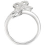 Diamond Leaf-Inspired Statement Ring (1/4 ct. t.w.) in Sterling Silver