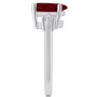 Garnet and Diamond Ring (1-3/4 ct.t.w and 1/10 ct.t.w) 14K White Gold