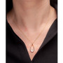 Diamond Oval Pavé Pendant Necklace (1/6 ct. t.w.) in 14k Gold, 16" + 2" extender, Created for Macy's