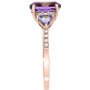 EFFY® Amethyst (1-5/8 ct. t.w.), Tanzanite (3/4 ct. t.w.) & Diamond (1/10 ct. t.w.) Ring in 14k Rose Gold