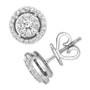 Vanilla Diamond® Halo Stud Earrings (3/8 ct. t.w.) in Platinum