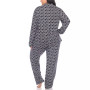 Plus Size 2 Piece Long Sleeve Heart Print Pajama Set