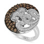 Chocolatier® Diamond Swirl Ring (1 ct. t.w.) in 14k White Gold