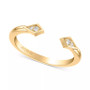 Art Carved Diamond Rose-Cut Cuff Wedding Band (1/20 ct. t.w.) in 14k White, Yellow or Rose Gold