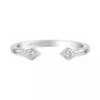 Art Carved Diamond Rose-Cut Cuff Wedding Band (1/20 ct. t.w.) in 14k White, Yellow or Rose Gold