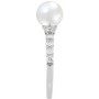 Cultured Freshwater Pearl (7mm) & Diamond (1/3 ct. t.w.) Ring in 14k White Gold