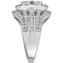 Diamond Oval Cluster Halo Ring (2 ct. t.w.) in 14k White Gold