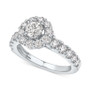 IGI Certified Diamond Halo Engagement Ring (2 ct. t.w.) in 14k White Gold
