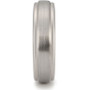 Men's Step Edge Band in Tantalum