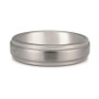 Men's Step Edge Band in Tantalum