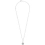Diamond Circle Pendant Necklace (1/2 ct. t.w.) in 14k White Gold, 16" + 4" extender, Created for Macy's