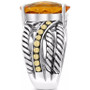 EFFY® Citrine Statement Ring (9 ct. t.w.) in Sterling Silver & 18k Gold-Plate (Also in Amethyst)
