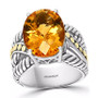 EFFY® Citrine Statement Ring (9 ct. t.w.) in Sterling Silver & 18k Gold-Plate (Also in Amethyst)