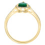 EFFY® Emerald (7/8 ct. t.w.) & Diamond (1/6 ct. t.w.) Ring in 14k Gold
