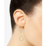Diamond Oval Link Drop Earrings (1 ct. t.w.) in 14k Gold-Plated Sterling Silver, Created for Macy's