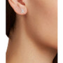 Diamond X Single Stud Earring (1/10 ct. t.w.) in 14k White Gold