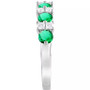 Sapphire (1-1/2 ct. t.w.) & Diamond (1/3 ct. t.w.) Stacking Band in 14k White Gold (Also in Emerald & Ruby)