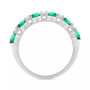 Sapphire (1-1/2 ct. t.w.) & Diamond (1/3 ct. t.w.) Stacking Band in 14k White Gold (Also in Emerald & Ruby)